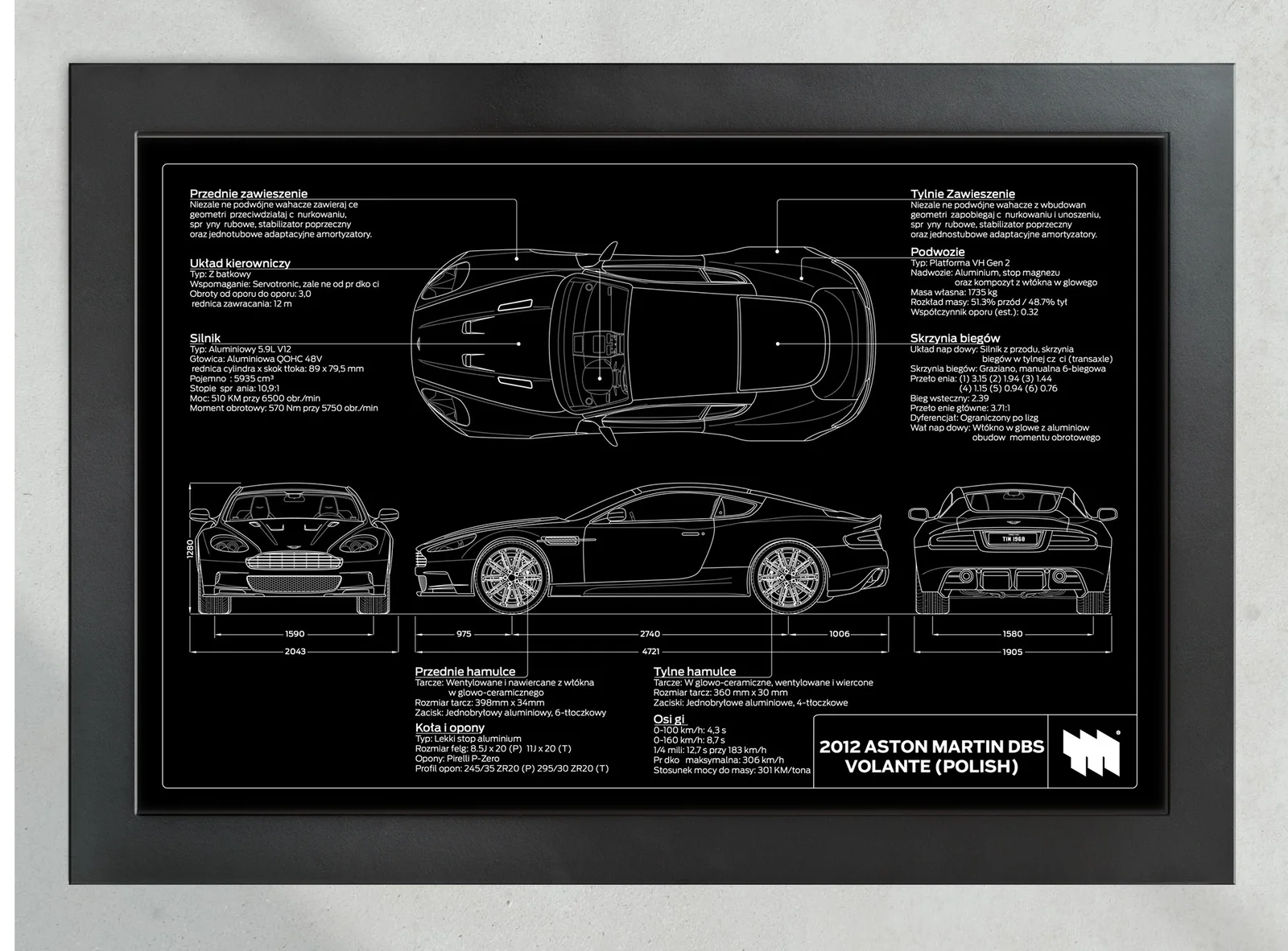 2012 Aston Martin DBS Volante, in the collector's frame, landscape