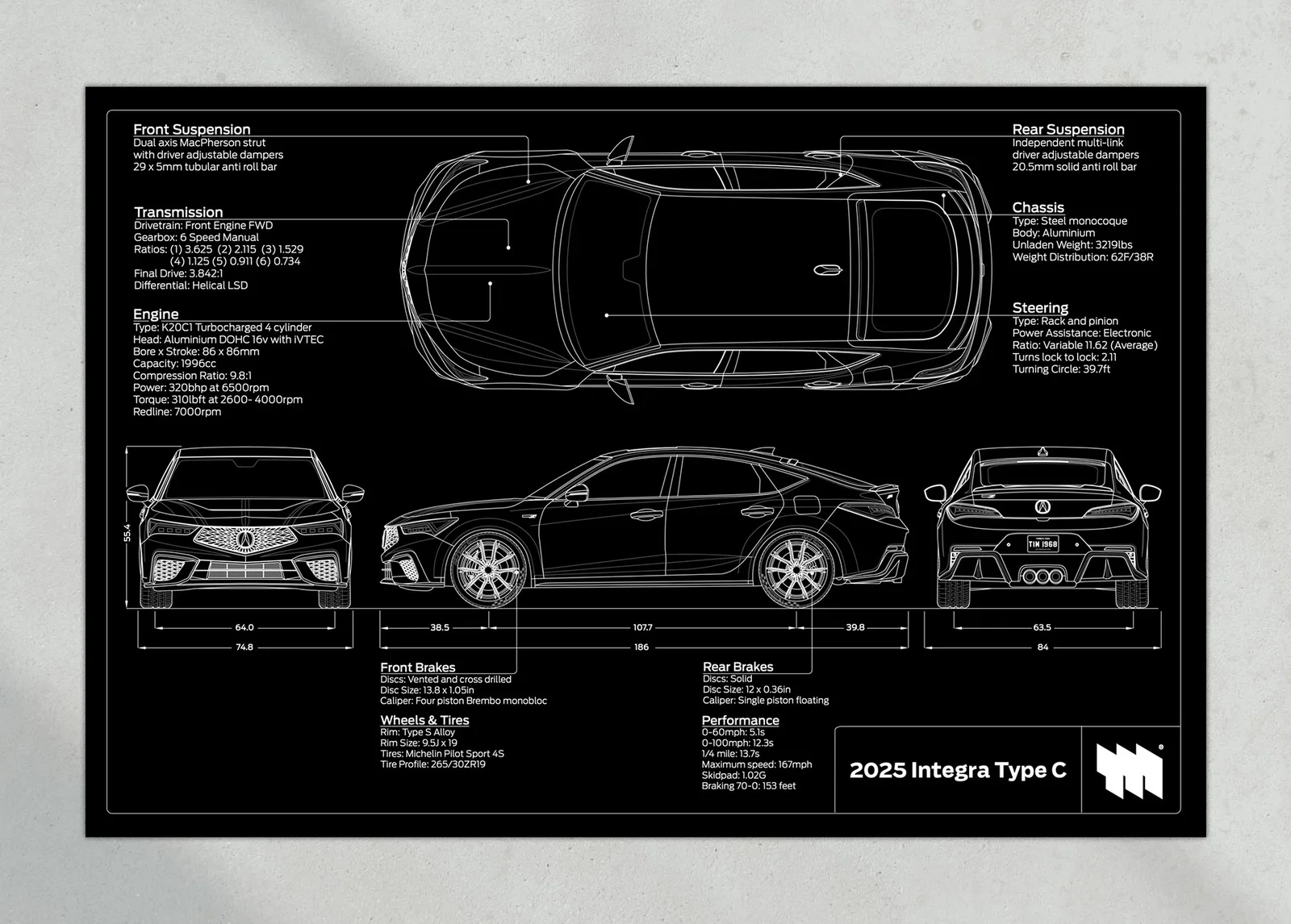 2025 Acura Integra Type C, the print, landscape