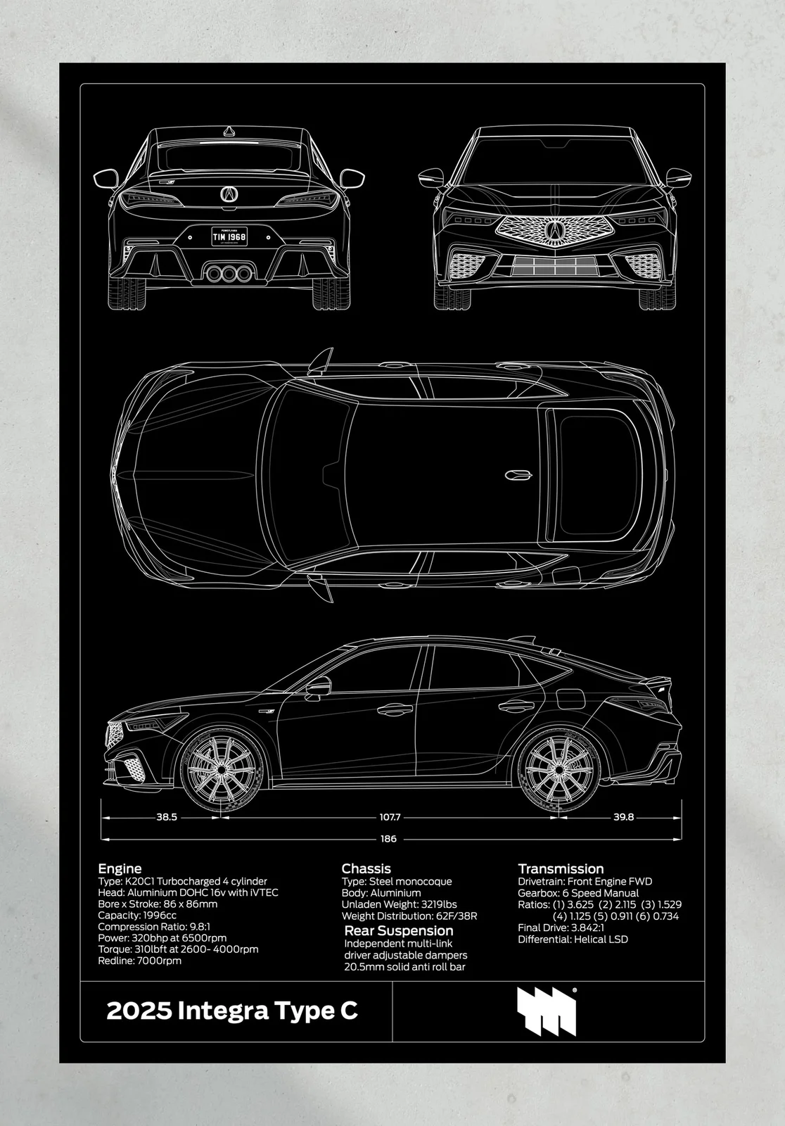 2025 Acura Integra Type C, the print, portrait